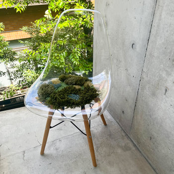 MIYOSHI RUG eofm x MIYOSHI RUG Ragged Chair Rug Green