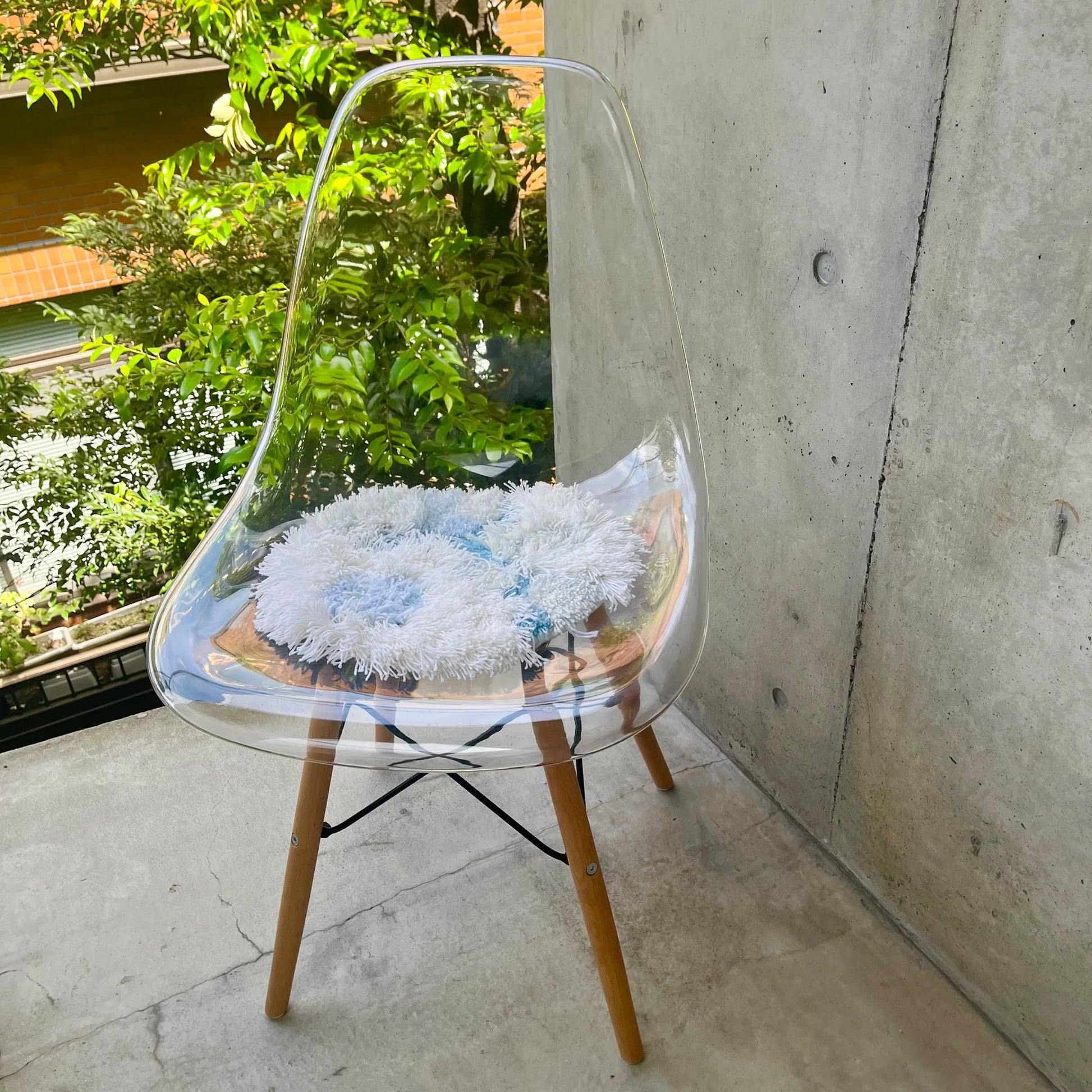 MIYOSHI RUG eofm x MIYOSHI RUG Ragged Chair Rug Green