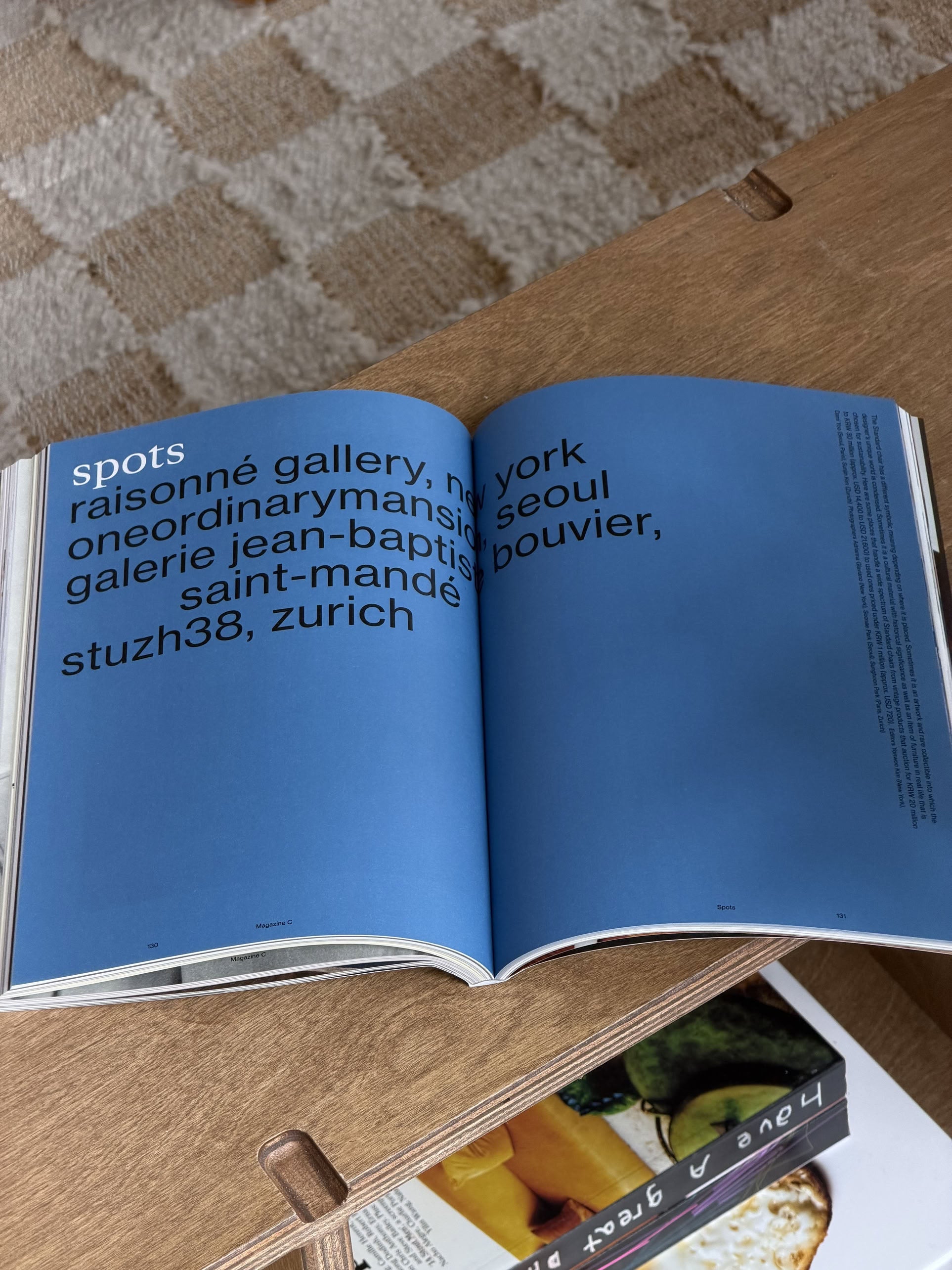 Magazine C Issue #1 Standard Chair