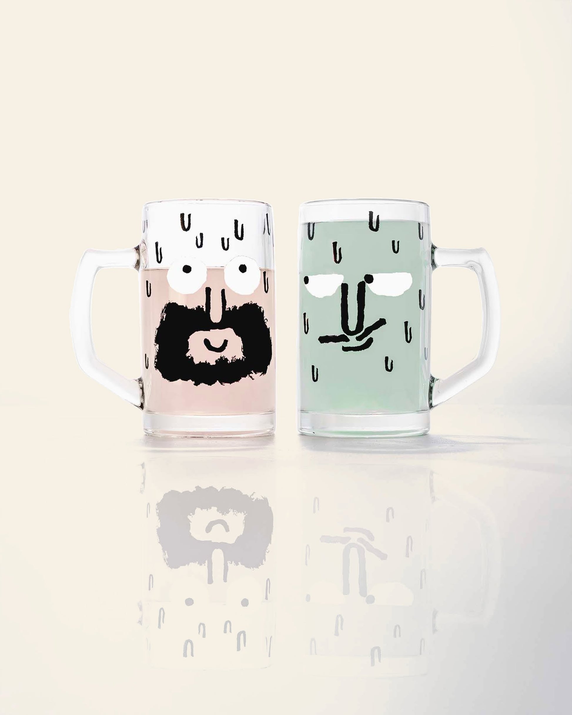 NouNou Beer Glass A Beard