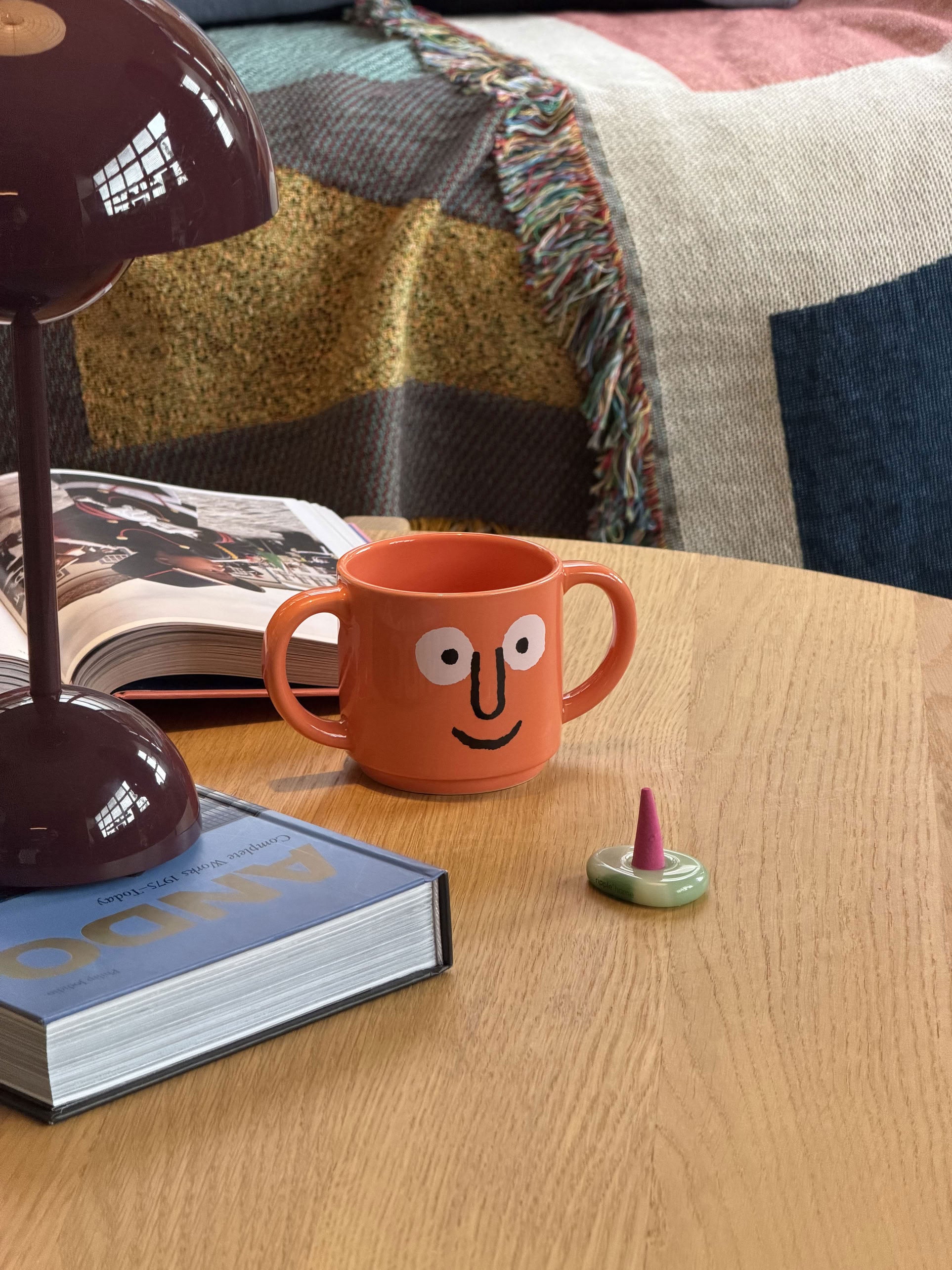 NouNou Double Handle Mug - Coral