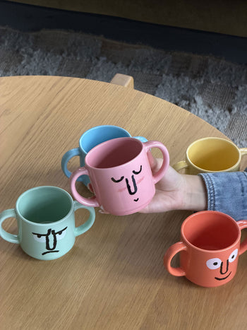 NouNou Double Handle Mug Pink