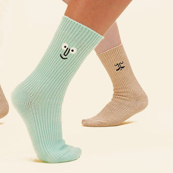 NouNou Face Crew Socks Mint