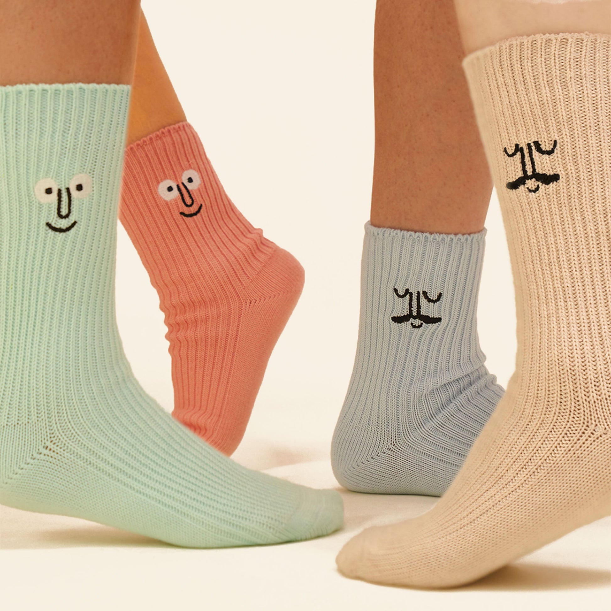 NouNou Face Crew Socks Mint
