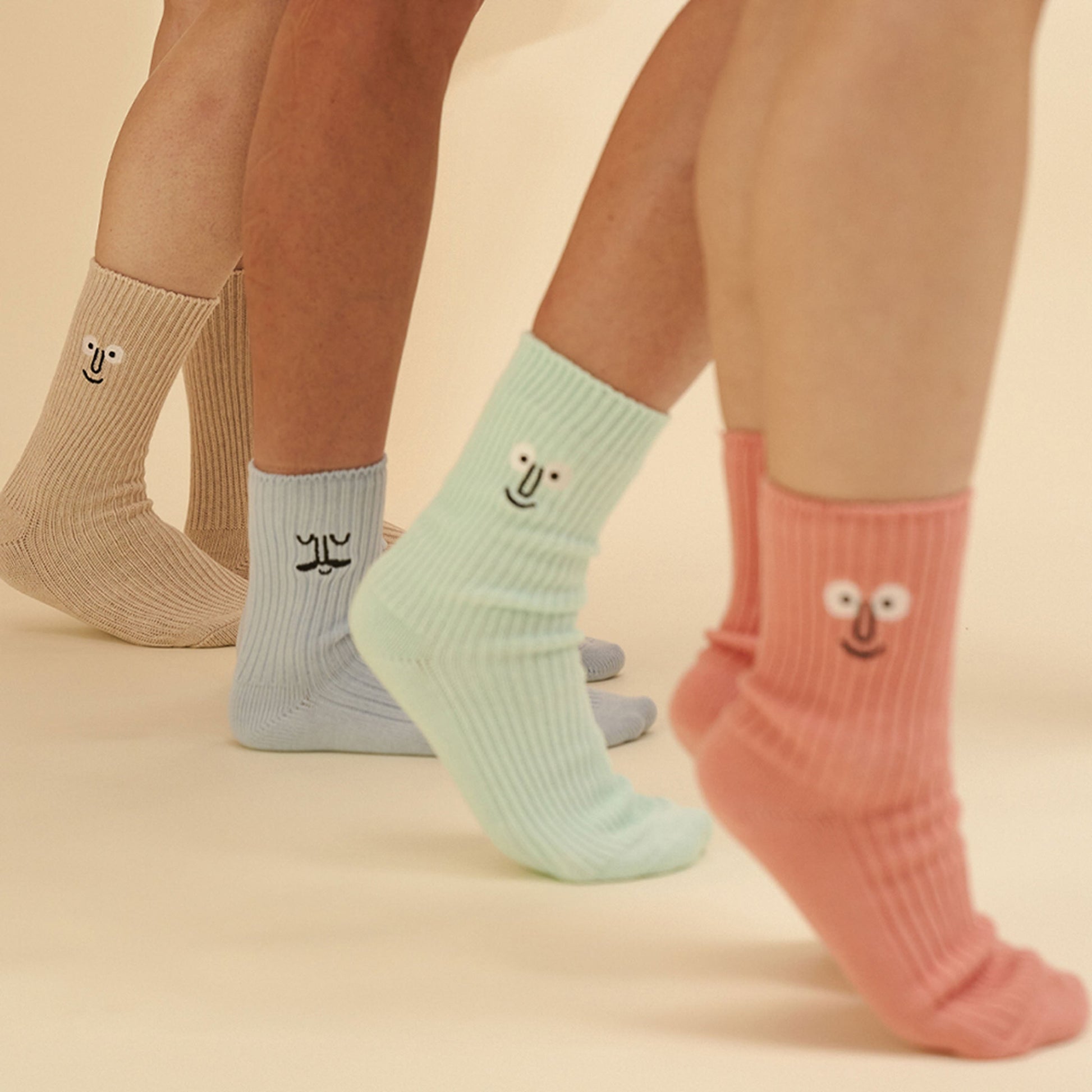 NouNou Face Crew Socks Mint