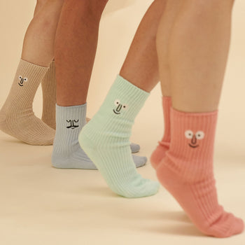 NouNou Face Crew Socks Mint