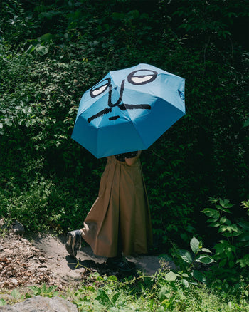 NouNou Face Umbrella Blue