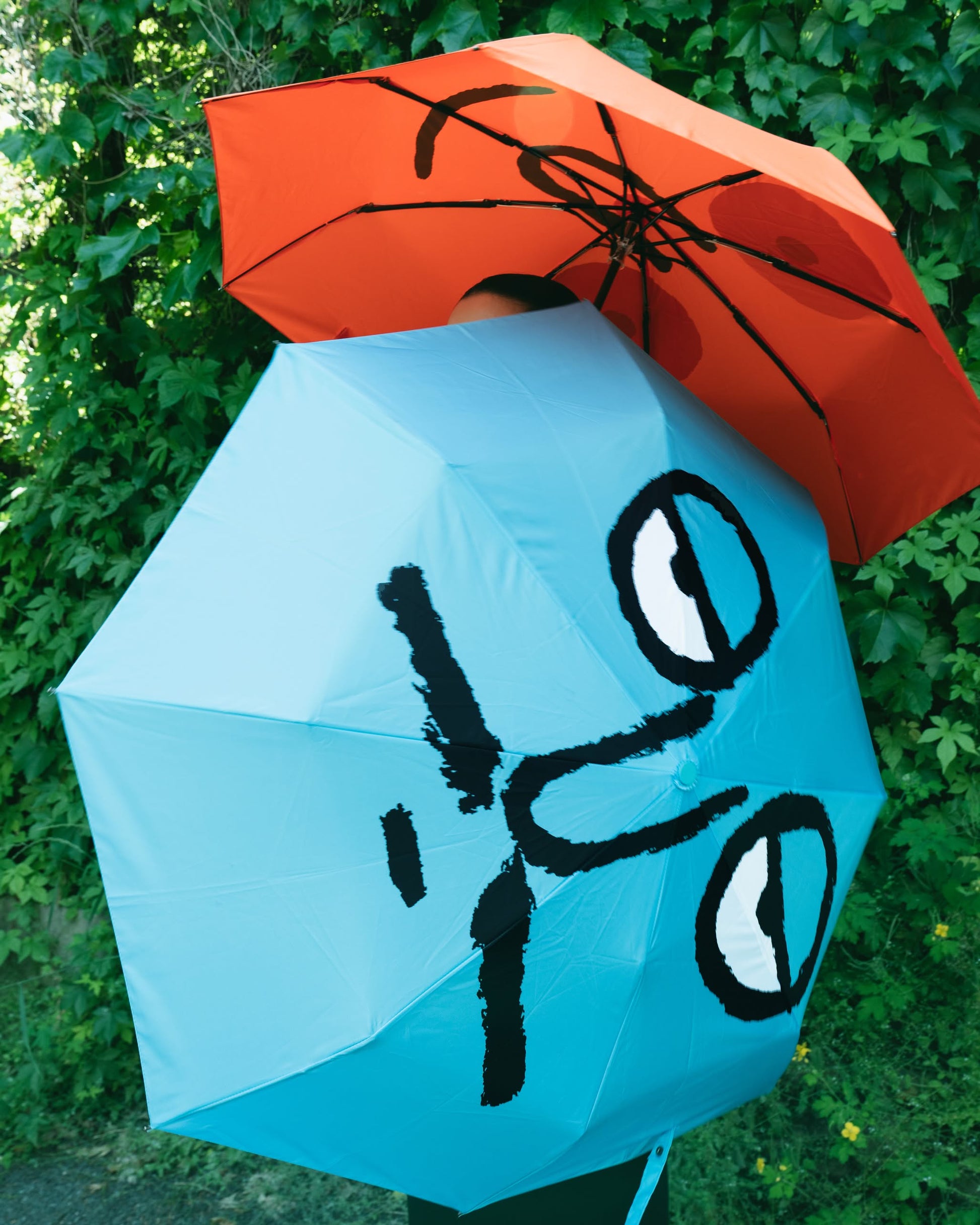 NouNou Face Umbrella Blue