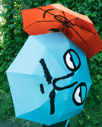 NouNou Face Umbrella Blue
