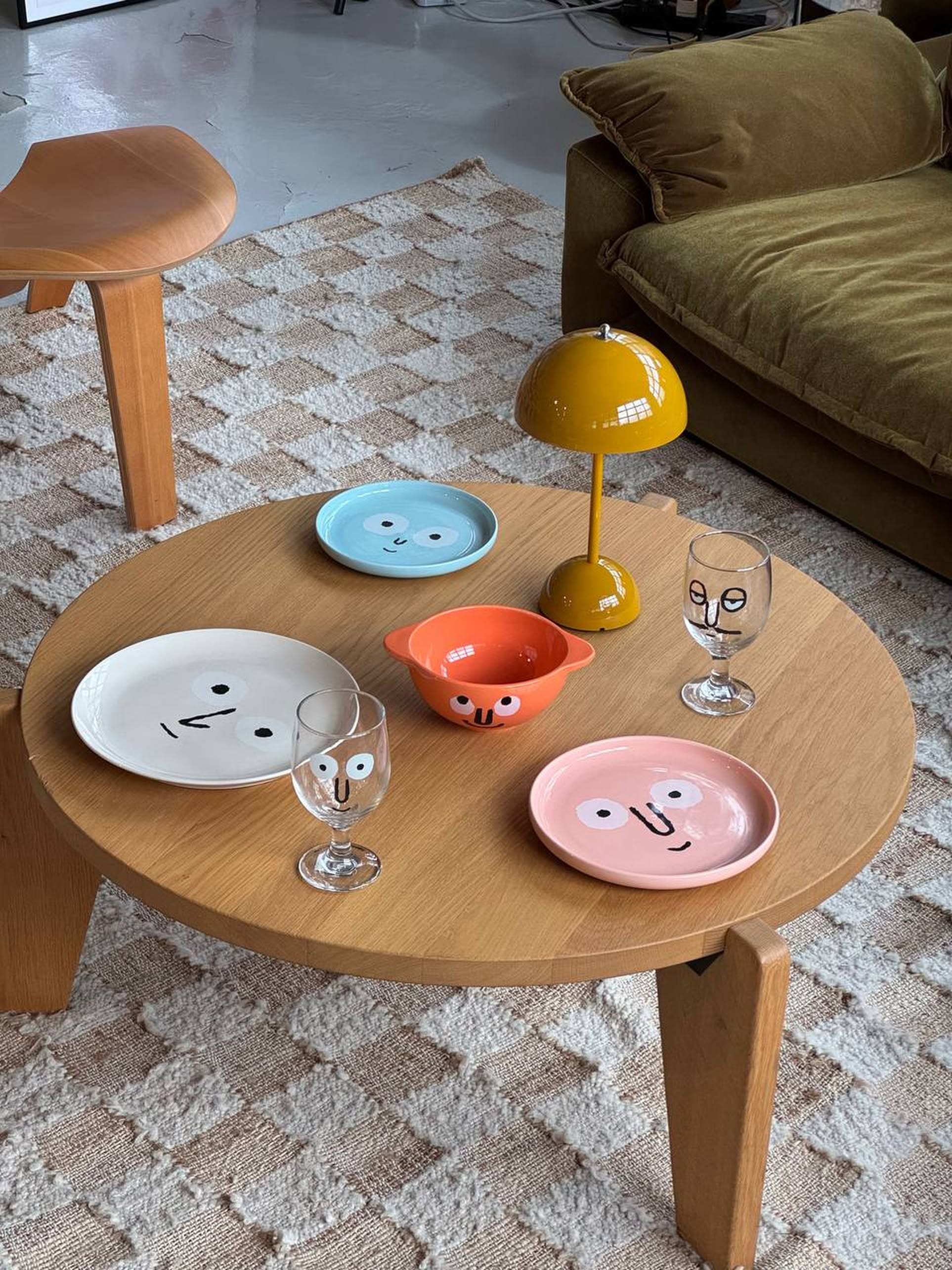 NouNou Family Plate Large - Warm Beige