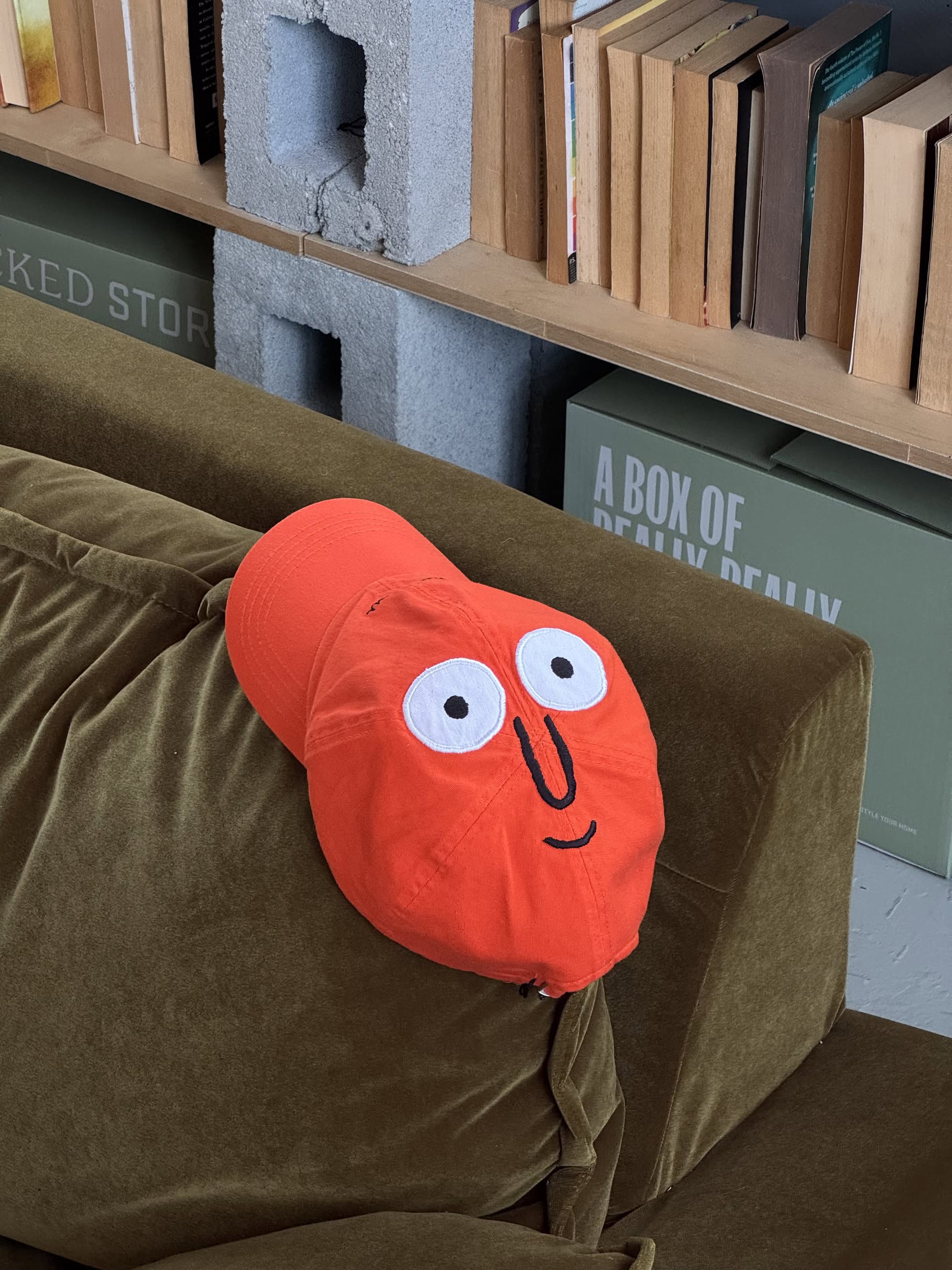 NouNou Jean Signature Face Cap - Orange