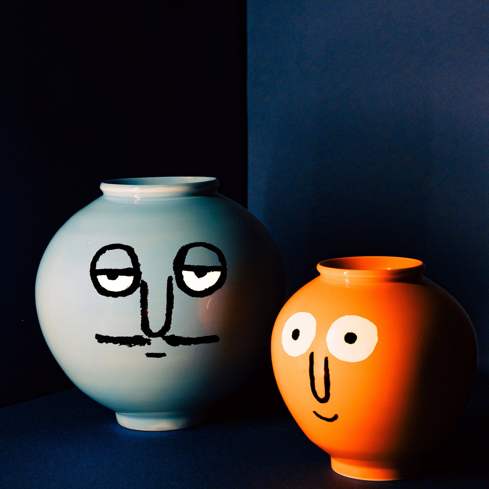 NouNou Moon Vase Blue