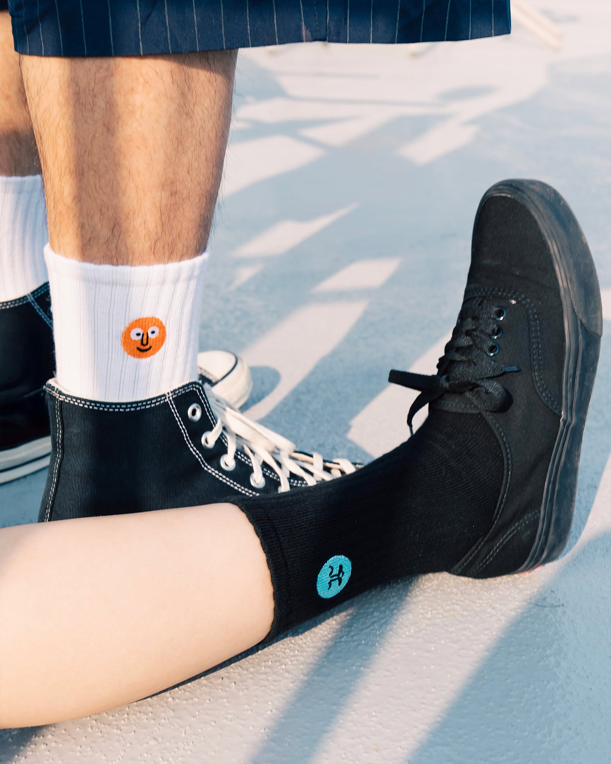 NouNou Patched Socks Black
