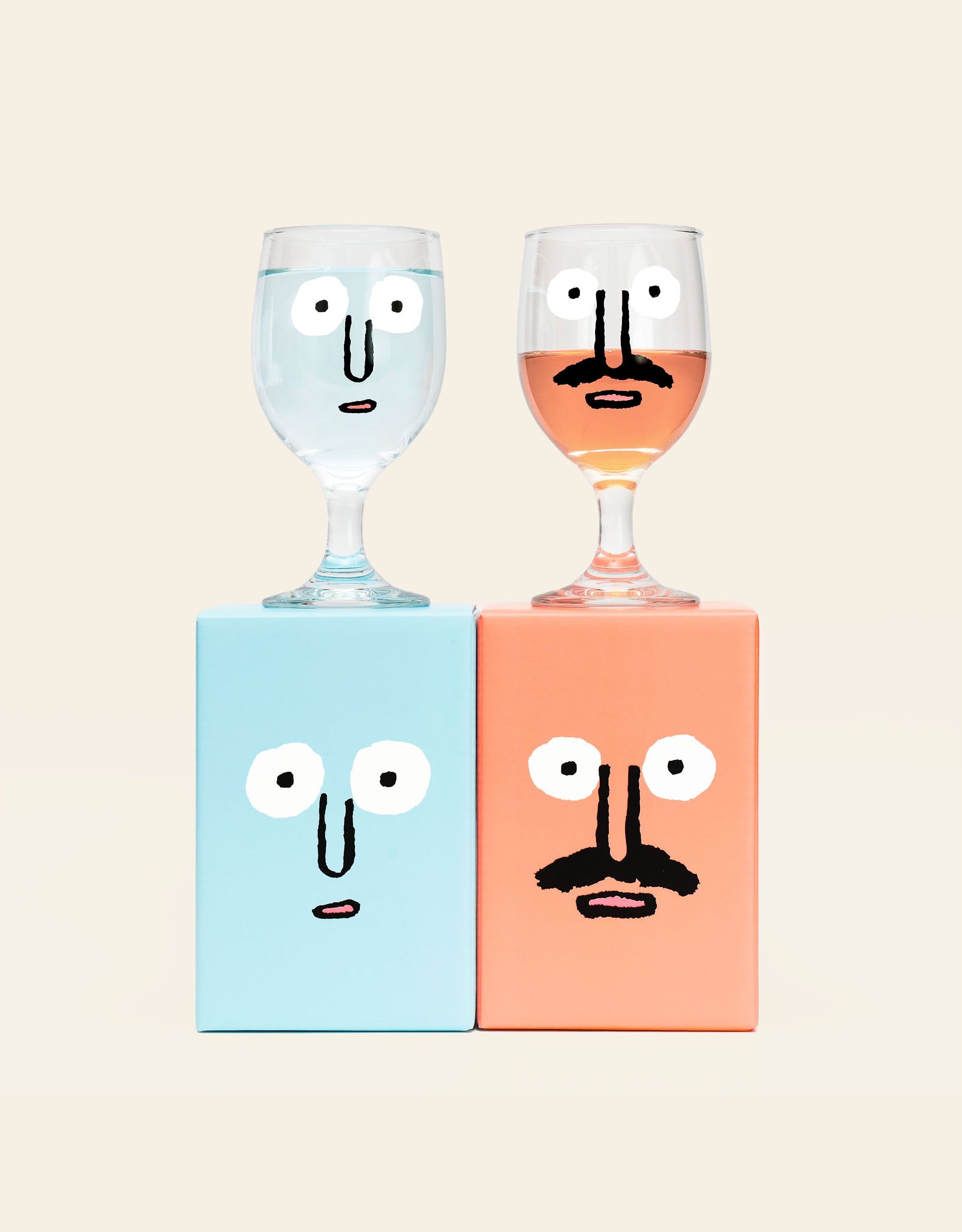 NouNou Switch Wine Glass Set - Clear