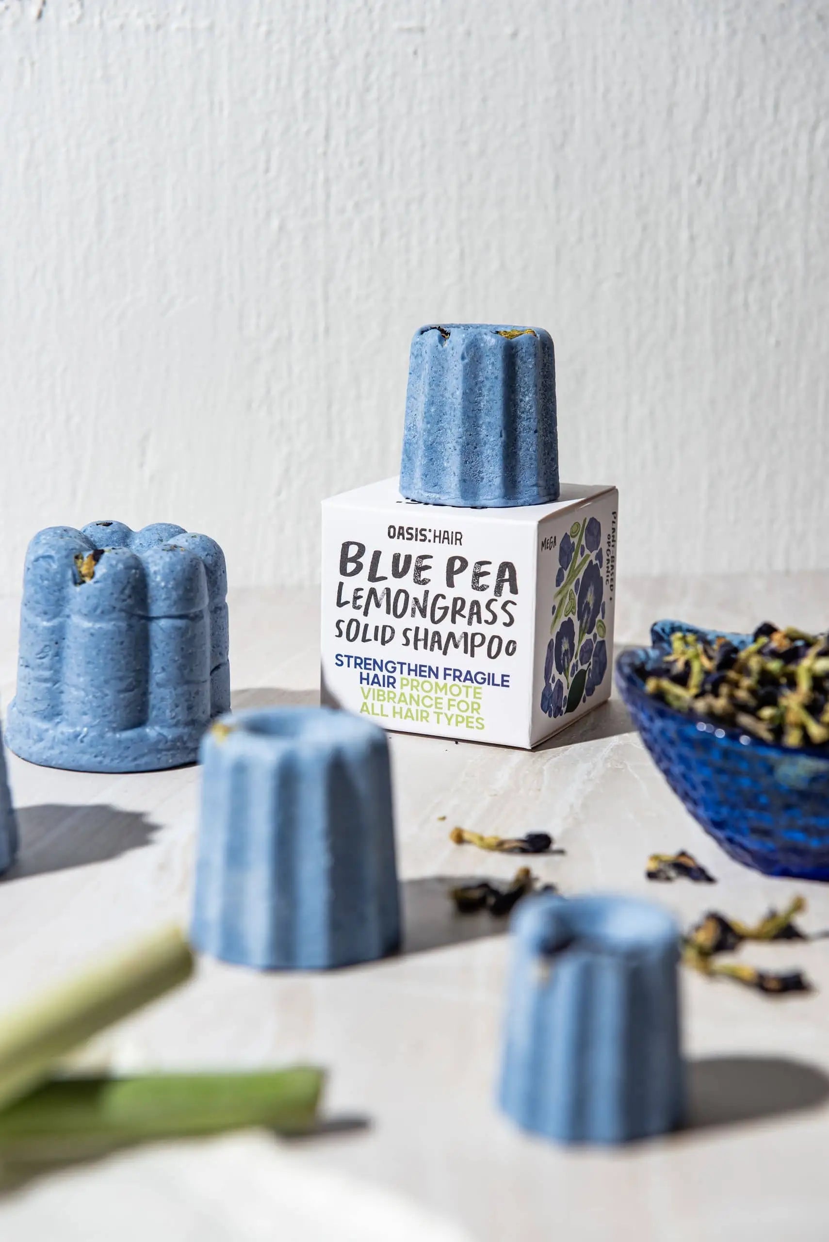 Oasis Beauty Kitchen Blue Pea Lemongrass Solid Shampoo, Midi Canele