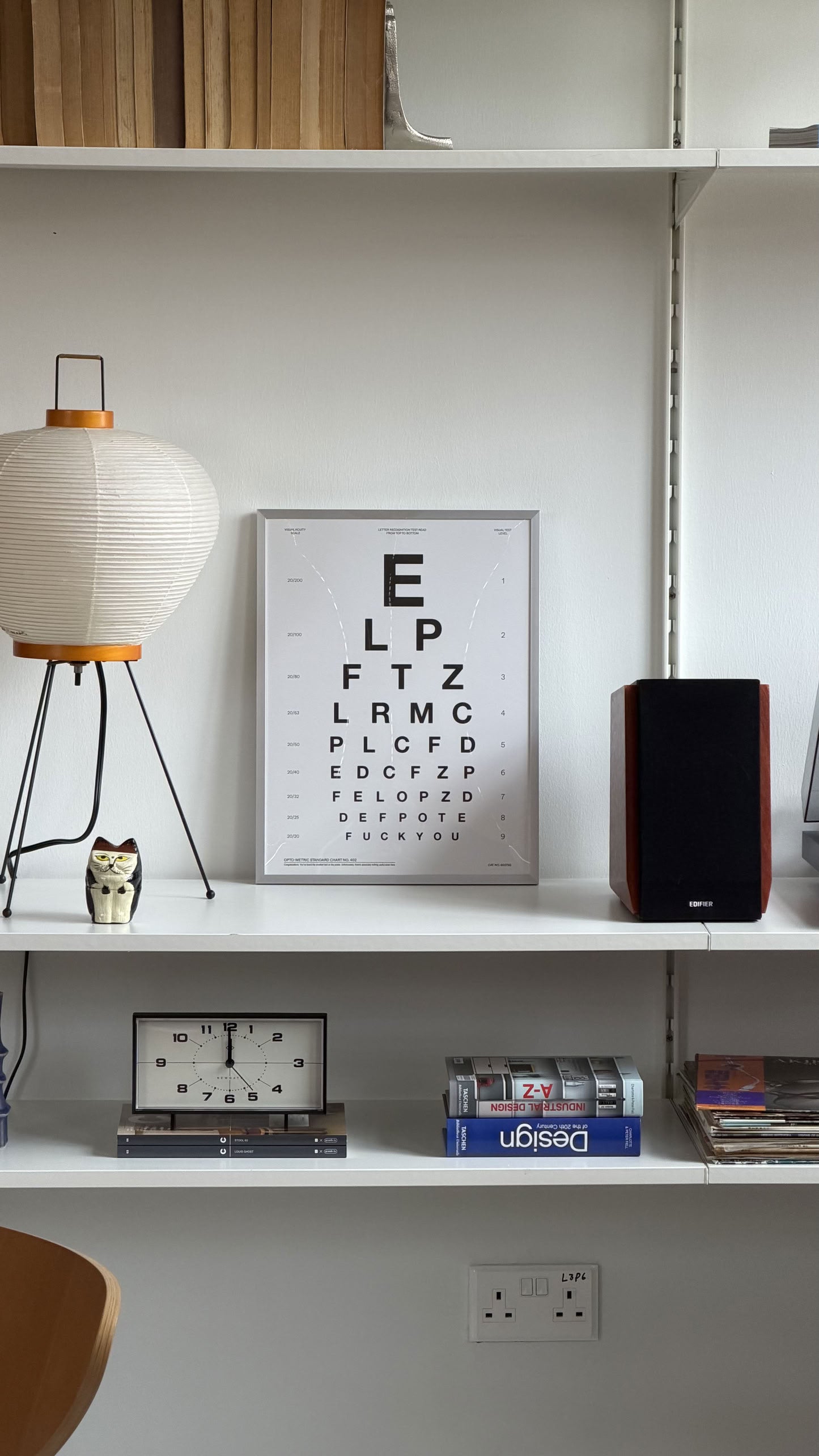 Ordinary Daily Design Eye Test Poster (30x40) - White