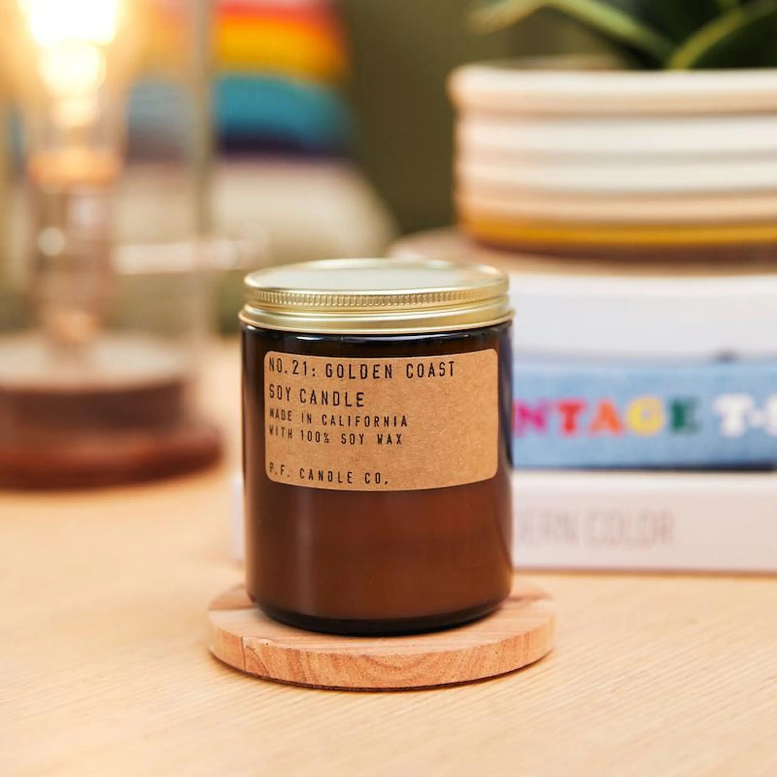 P.F. Candle Co. No. 21 Golden Coast 7.2 oz Soy Candle
