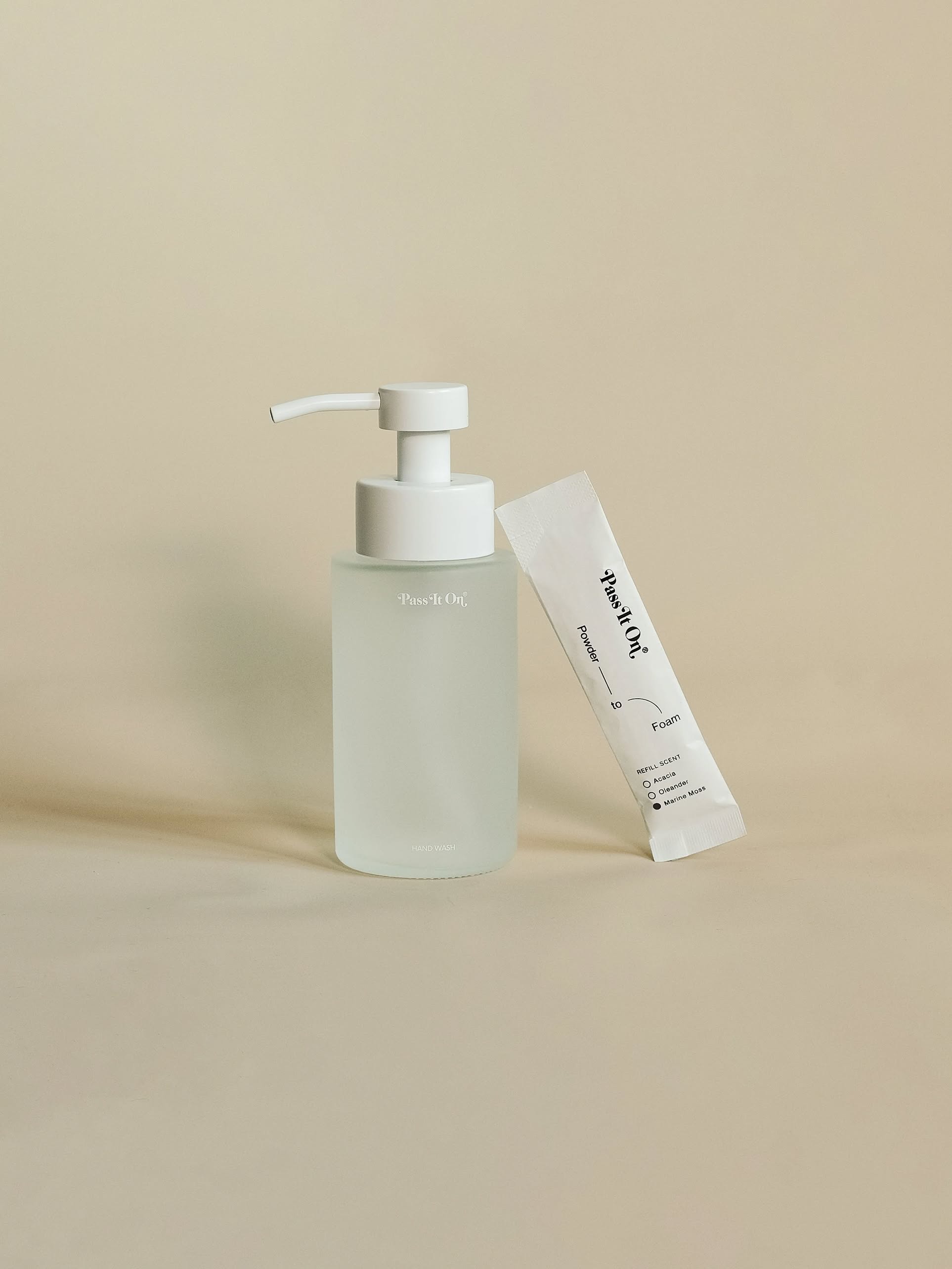 Pass It On 0.02 Refillable Hand Wash Set, Single Pack - Marine Moss