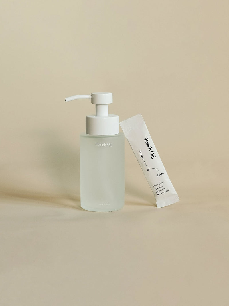 Pass It On 0.02 Refillable Hand Wash Set, Single Pack - Marine Moss