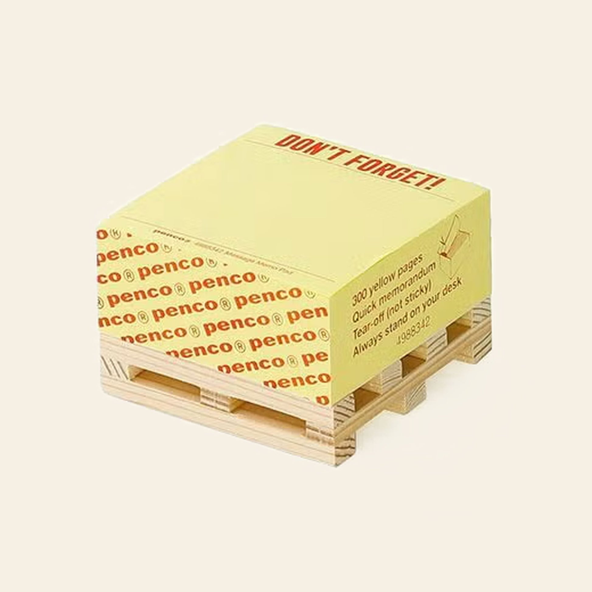 Penco Memo Block on Pallet Don't Forget