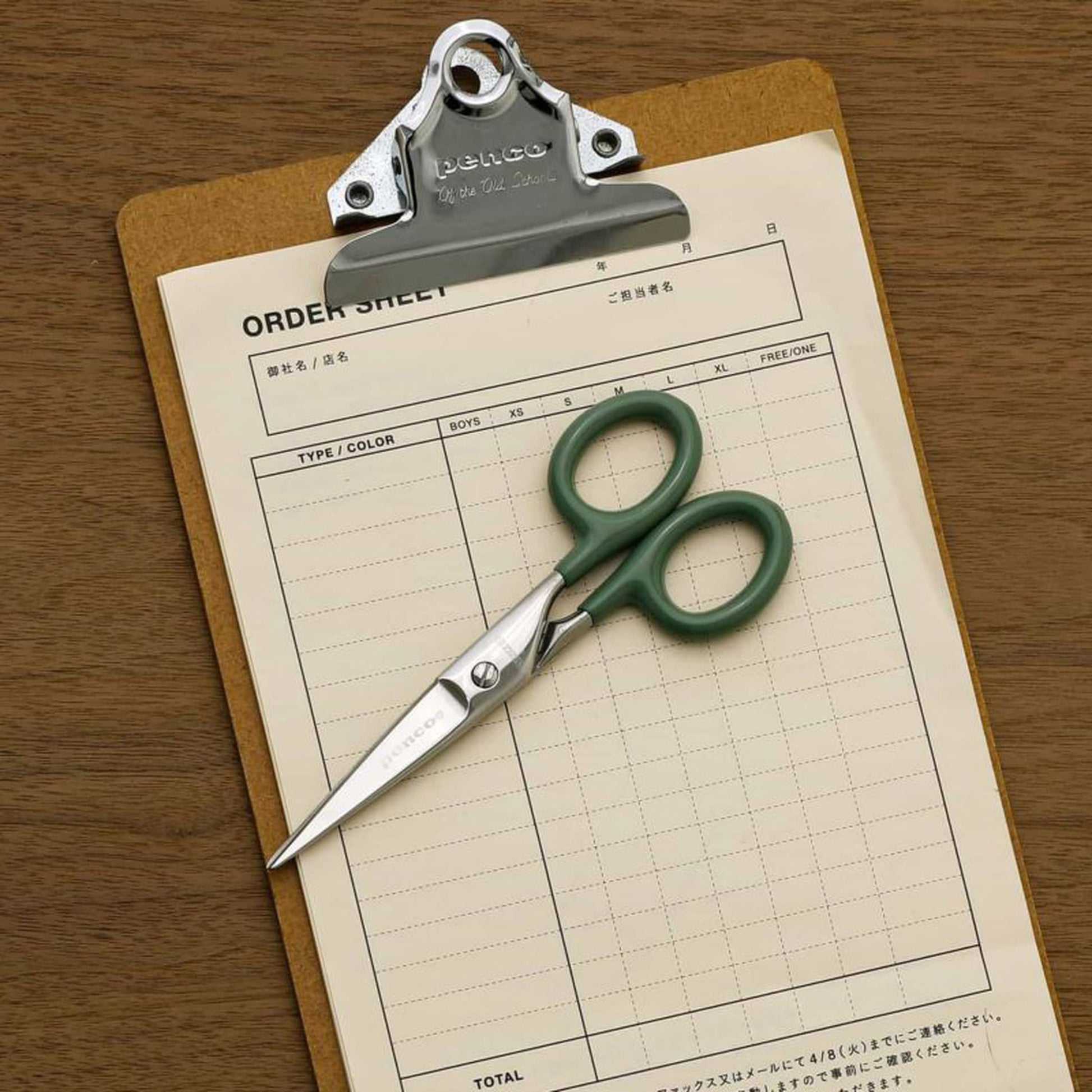 Penco Stainless Steel Scissors S Green