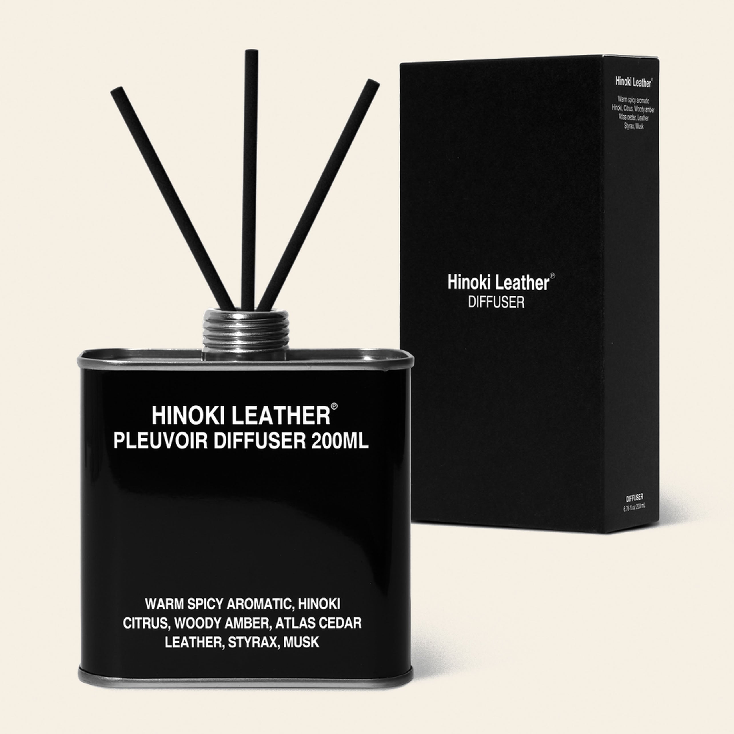 Pleuvoir Hinoki Leather Diffuser 200ml