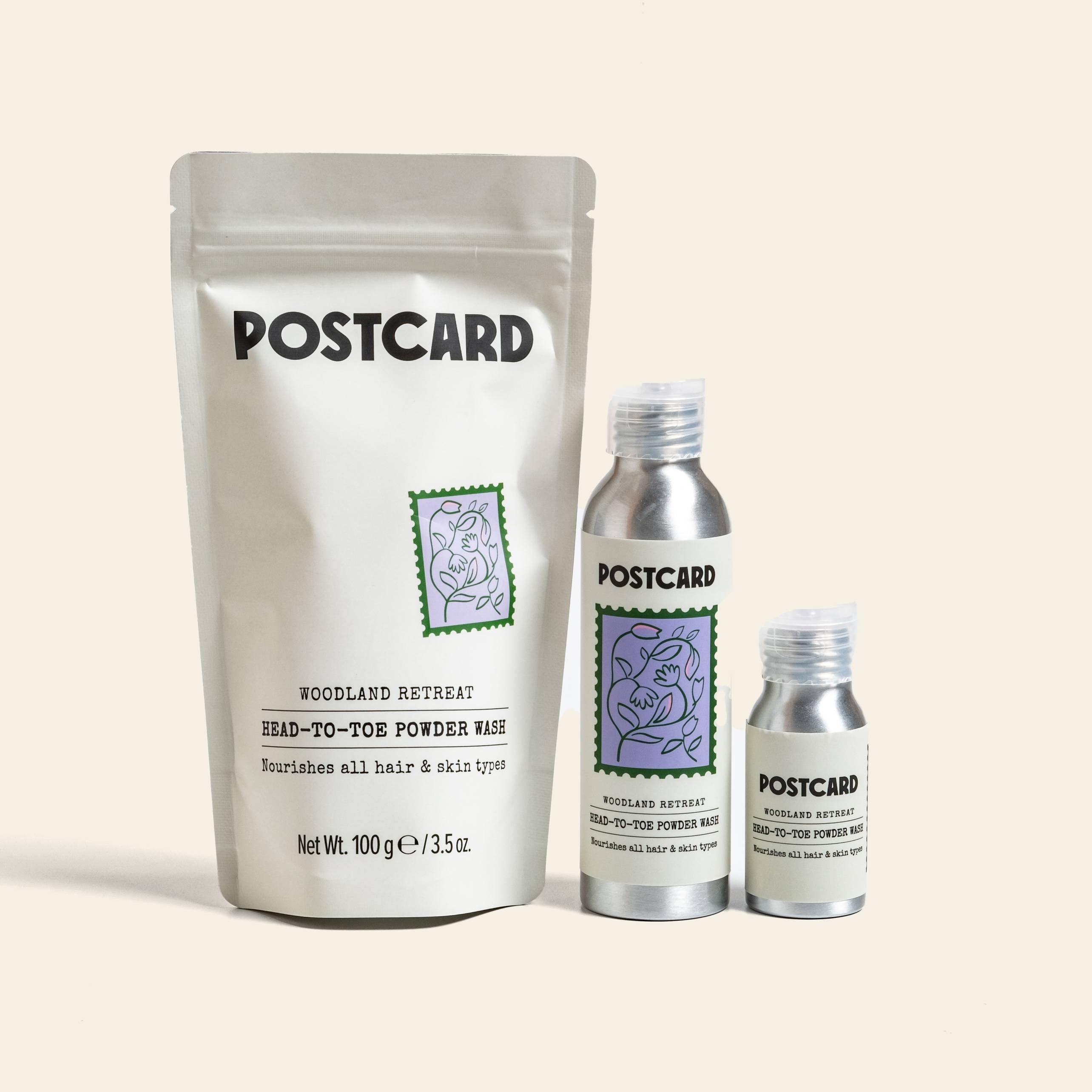 Postcard Head-To-Toe Powder Wash, 25g - Woodland Retreat