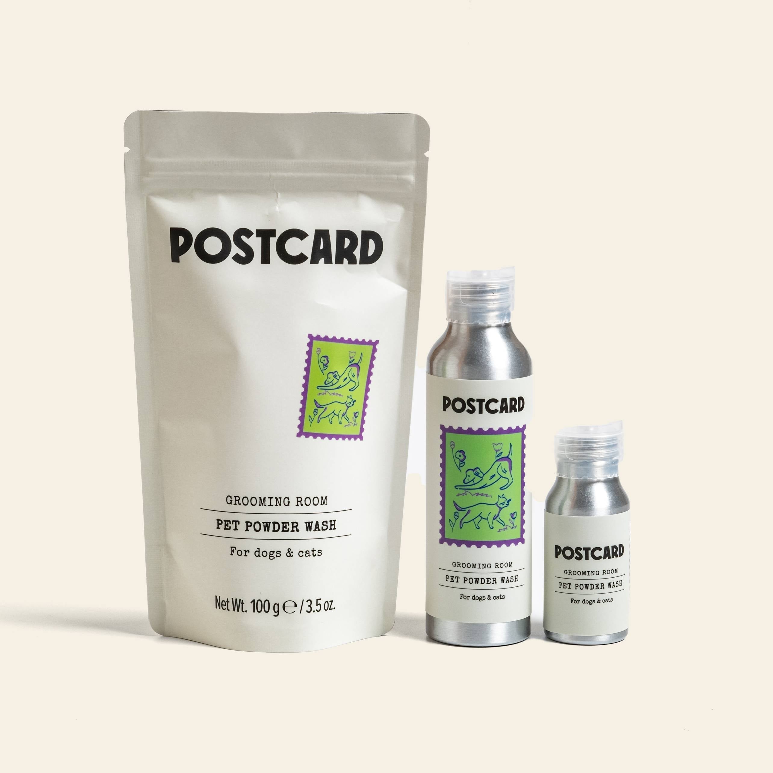 Postcard PET Powder Wash, 25g - Grooming Room