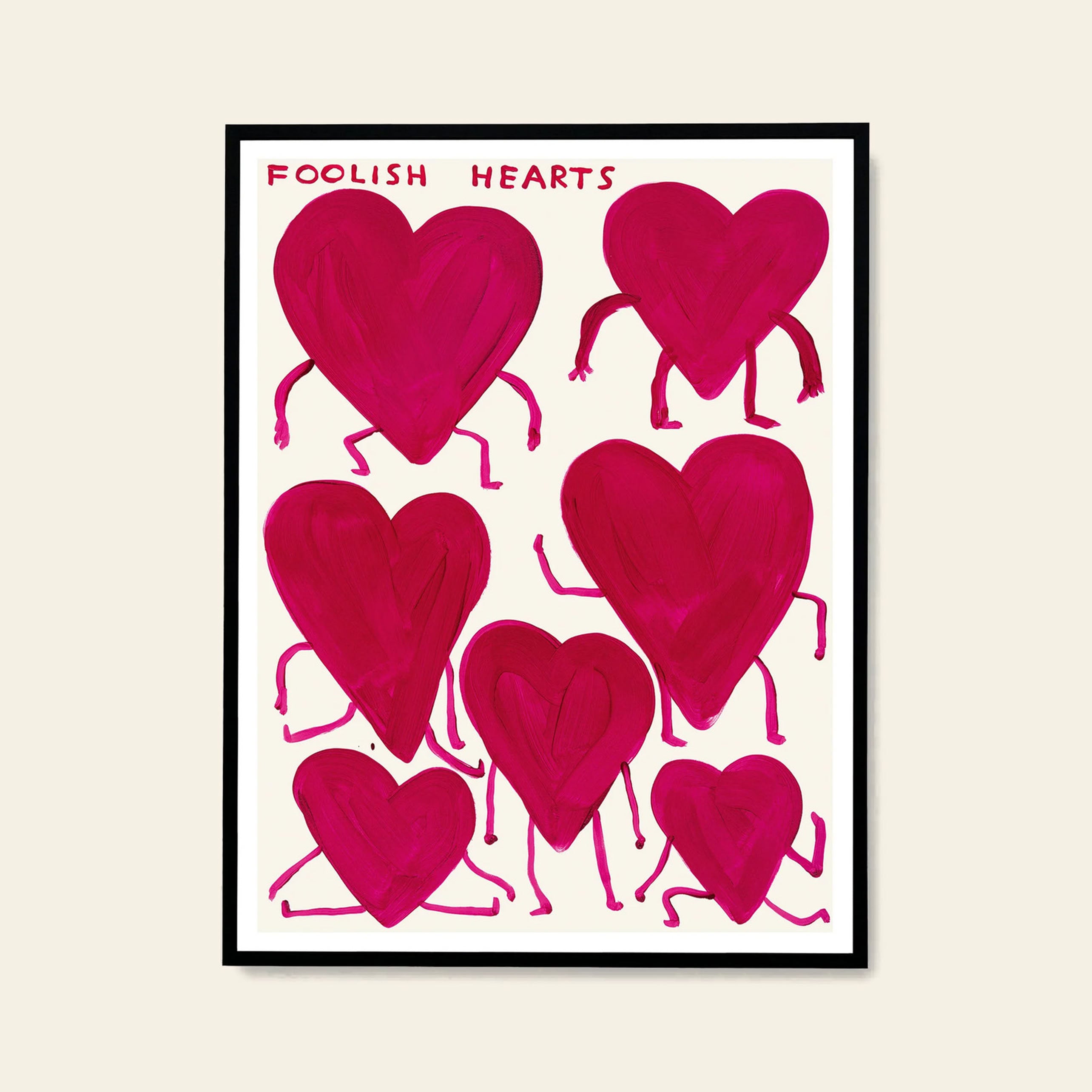 Shrig Shop David Shrigley - Foolish Hearts (50x70)