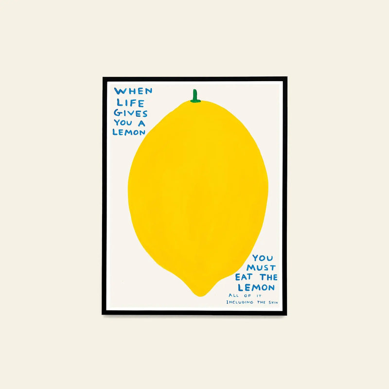 Shrig Shop David Shrigley - 当生活给你一颗柠檬 (60x80)