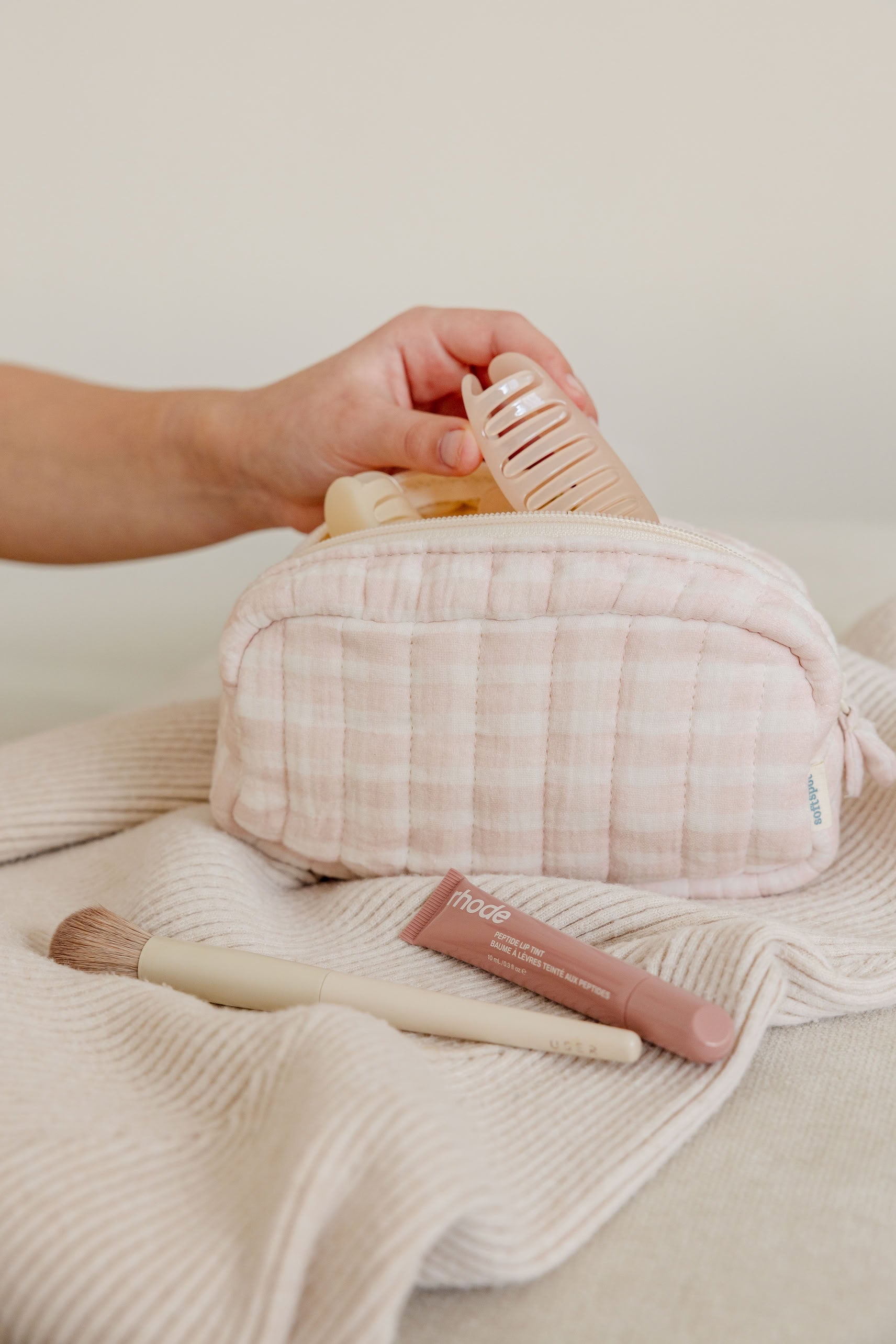 Soft Spot Soft Mini Loaf Pouch Rosewater