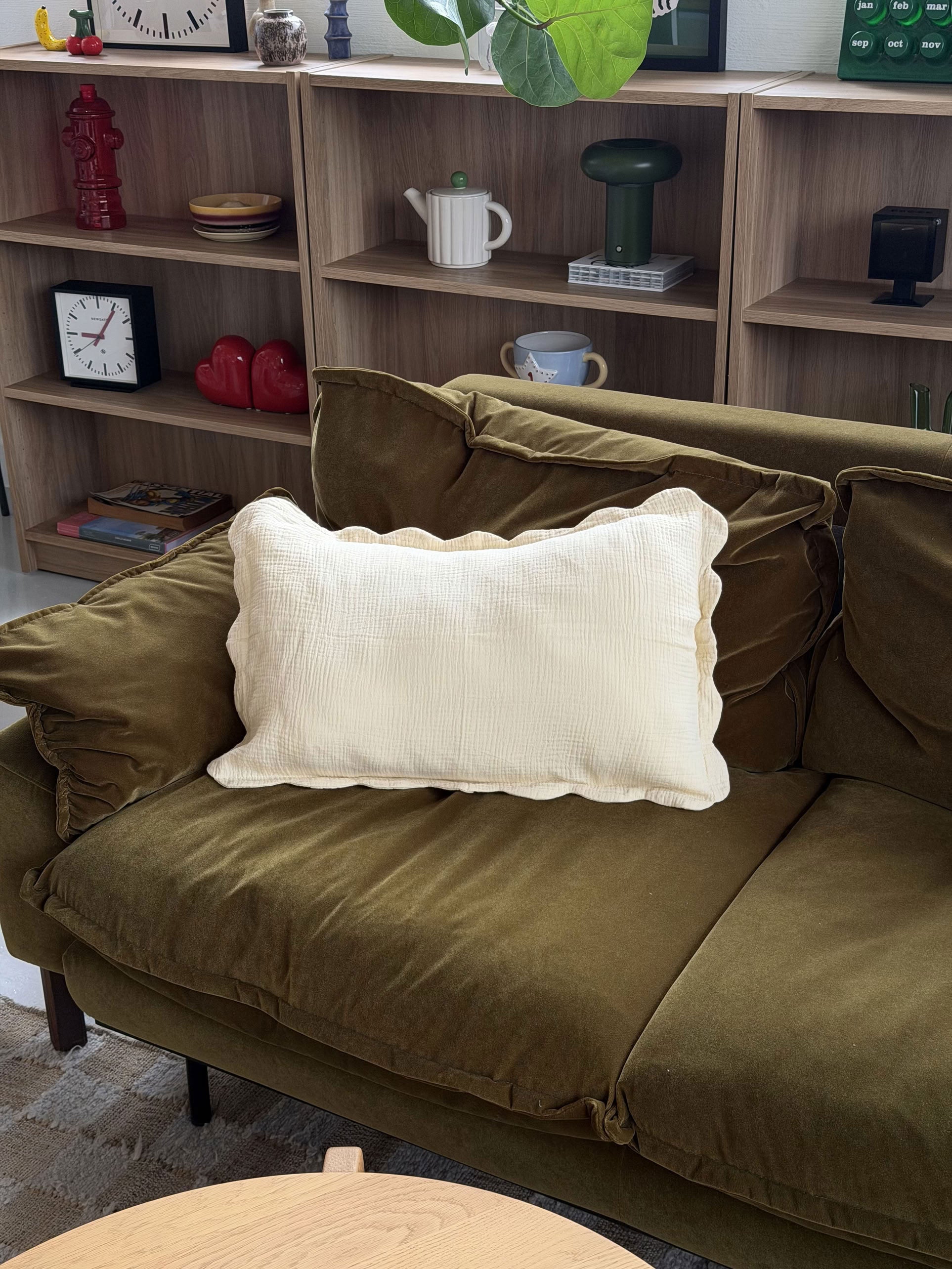 Soft Spot Soft Petal Cushion Covers Rectangle Set of 2 Buttermilk