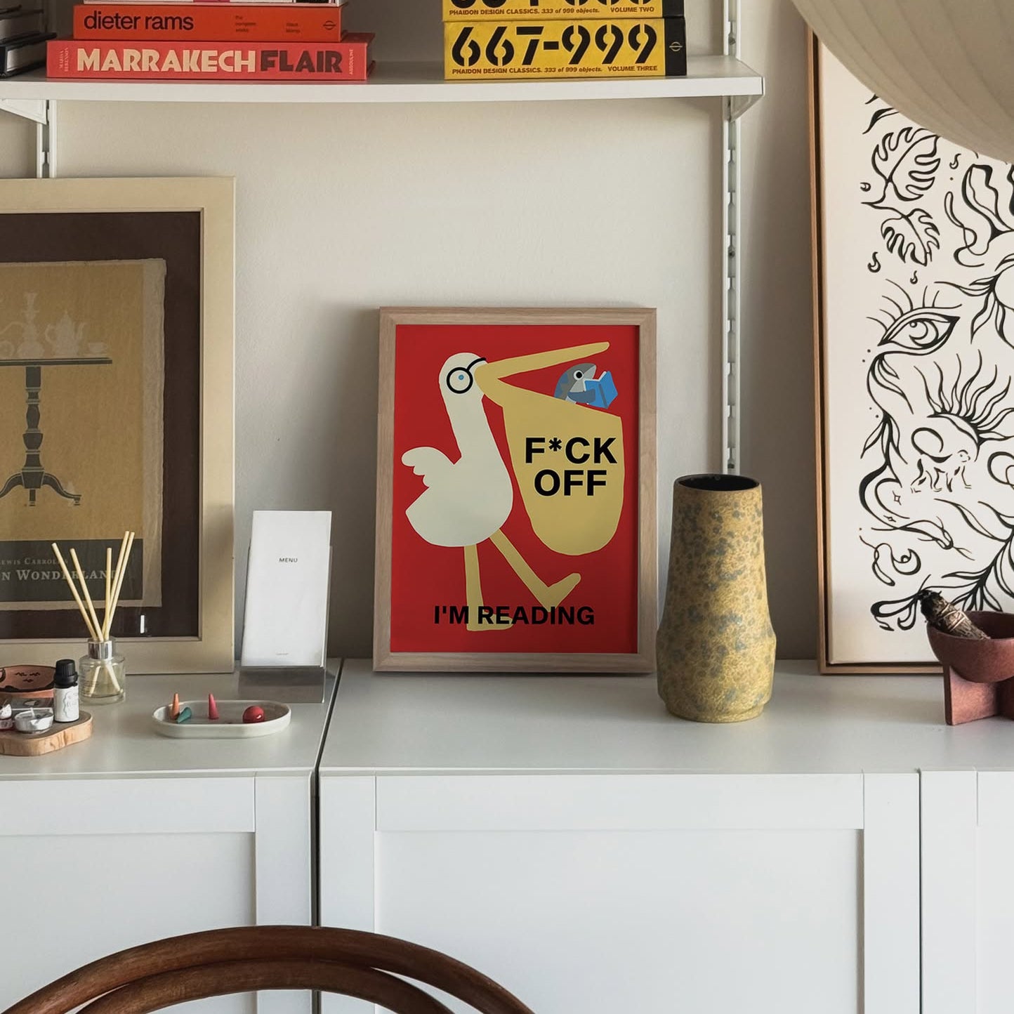 Stacked Store Fuck Off I'm Reading - Pelican Potter Poster (30x40)
