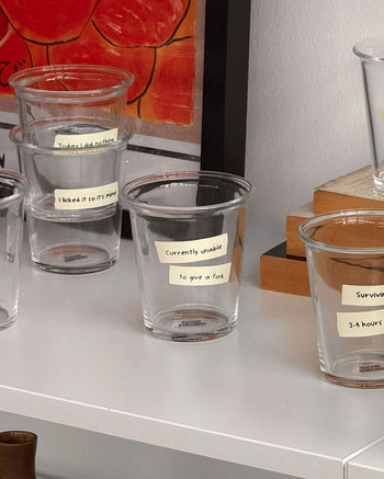 Stacked Store Reality Check Cups Set of 6