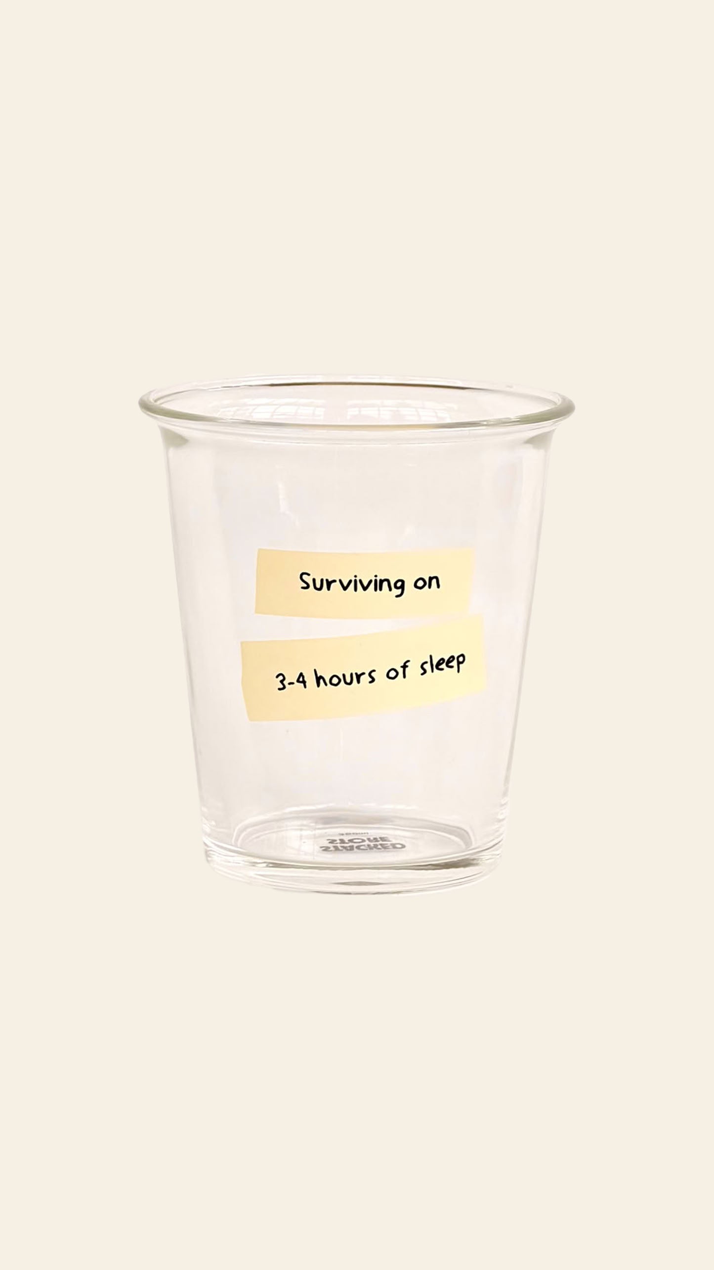 Stacked Store Reality Check Cups Set of 6
