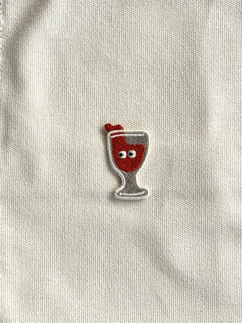 Stacked Store Red Wine Glass Patch