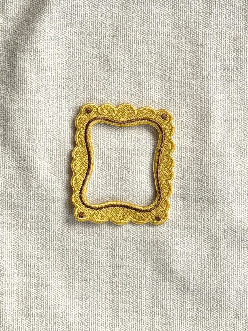 Stacked Store Yellow Biscuit Frame Patch