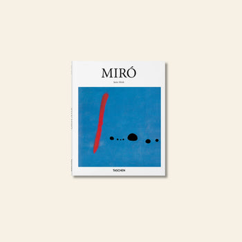 TASCHEN Miró: This book features a minimalist blue cover with a red vertical line and black dots. Explore Joan Miró’s impact on 20th-century art. Author: Janis Mink. Brand: TASCHEN.