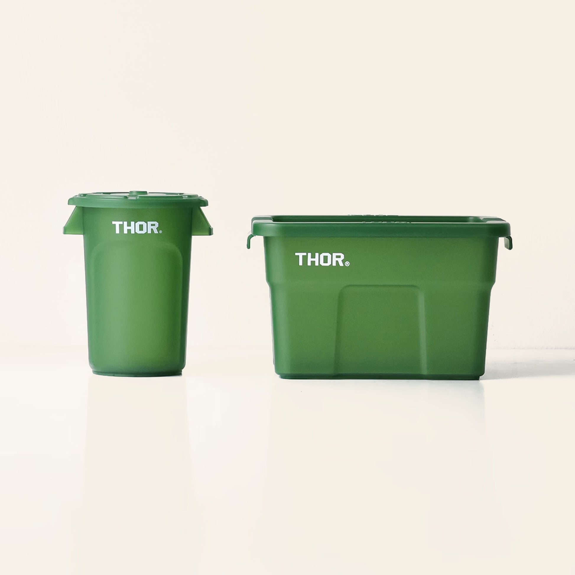 THOR Mini Totes Box With Lid DC Clear Green