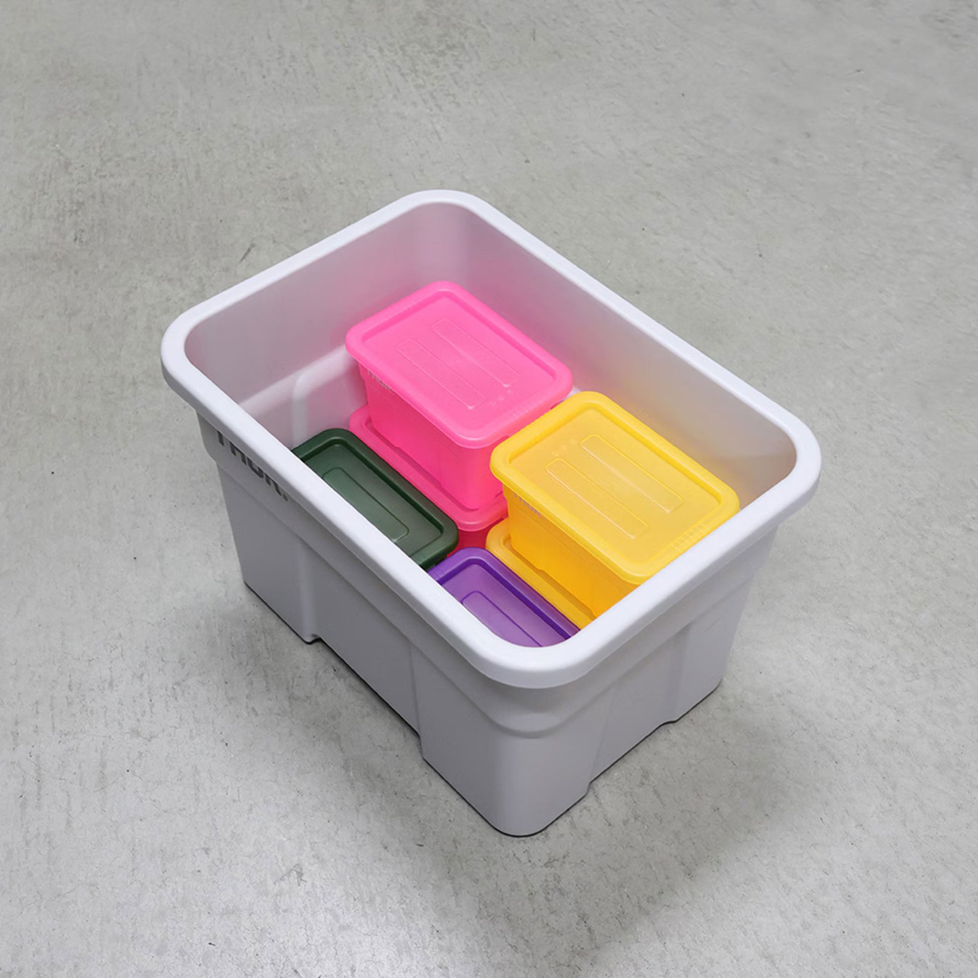 THOR Mini Totes Box With Lid DC Clear Green