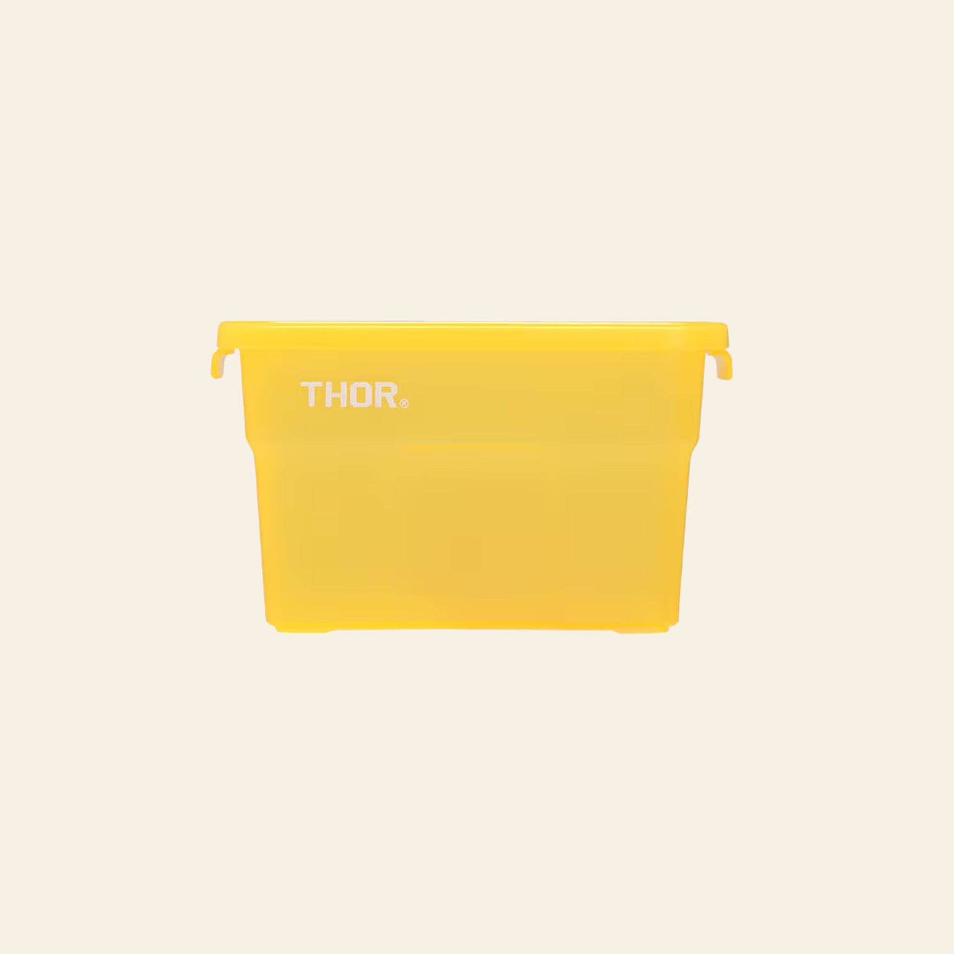 THOR Mini Totes Box With Lid DC Clear Yellow