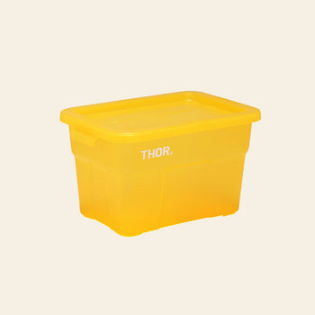 THOR Mini Totes Box With Lid DC Clear Yellow