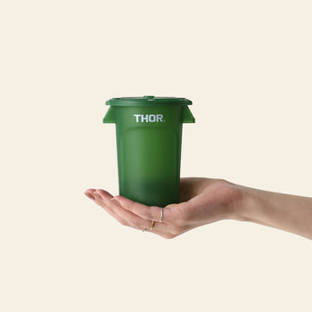 THOR Round Mini Container DC Clear Green