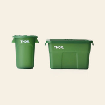 THOR Round Mini Container DC Clear Green