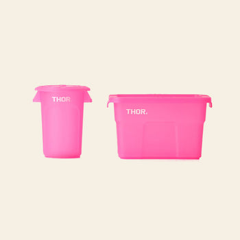 THOR Round Mini Container DC Clear Pink
