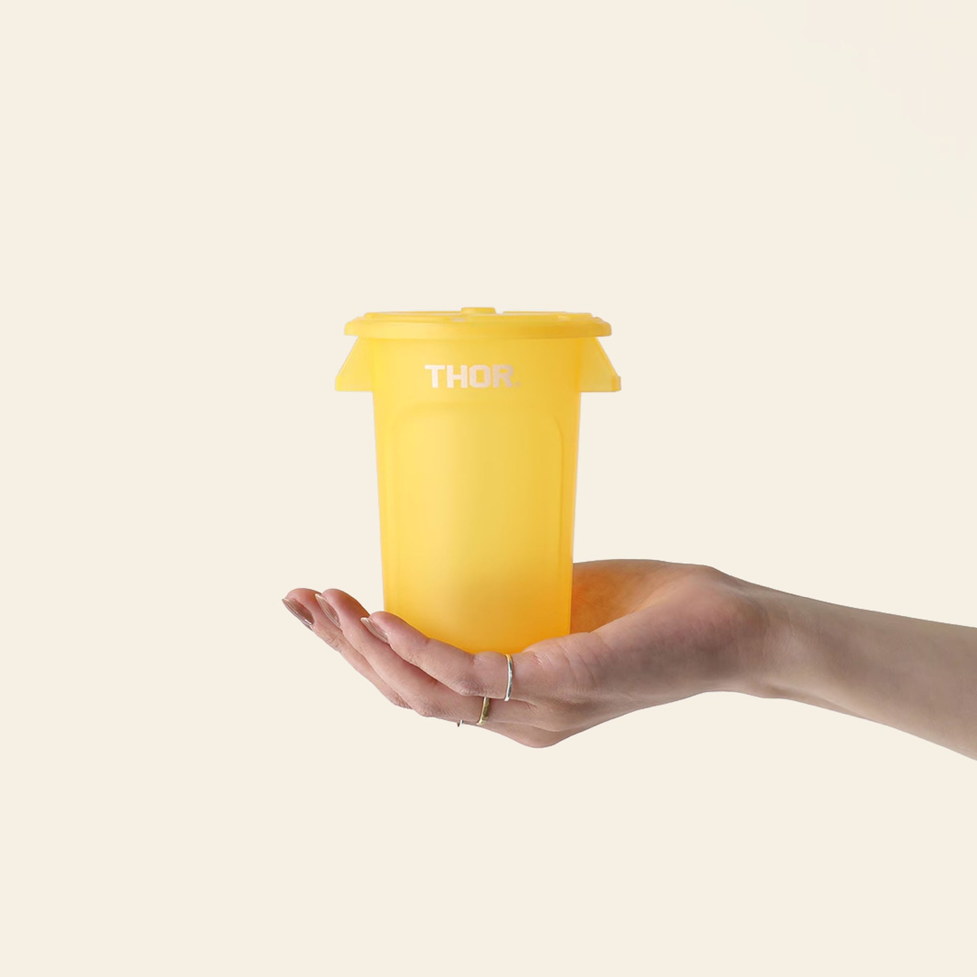 THOR Round Mini Container DC Clear Yellow