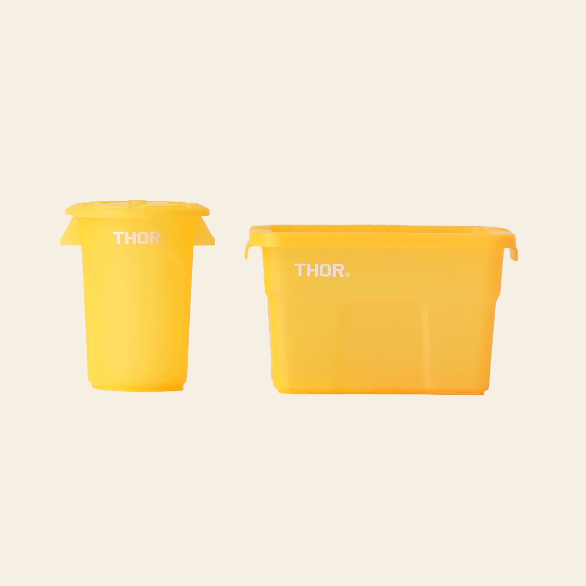 THOR Round Mini Container DC Clear Yellow
