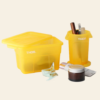 THOR Round Mini Container DC Clear Yellow