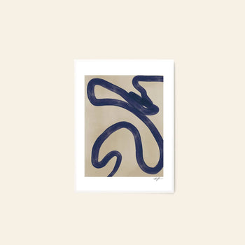 The Poster Club Ana Frois - Orange Pendant (50x70) by The Poster Club is a fine art giclée print featuring abstract design, printed for archival quality and elegantly presented in a white mat and frame against a neutral backdrop.