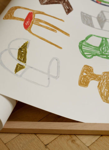 The Poster Club Isabelle Vandeplassche A Collection of Chairs (30x40) Poster